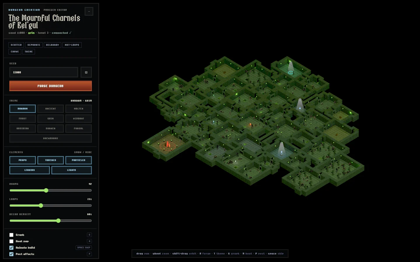 Procedural map Forge editor